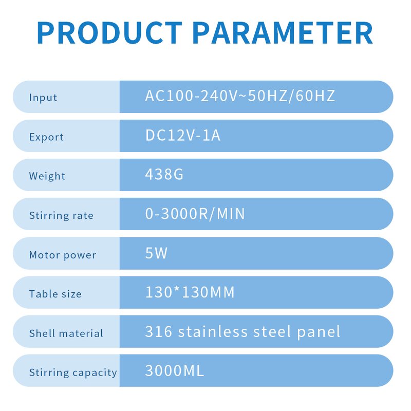 Magnetic Stirrer Manufacturer - Professional Magnetic Rotary Stirring Mixer With 316 Stainless Steel Plate