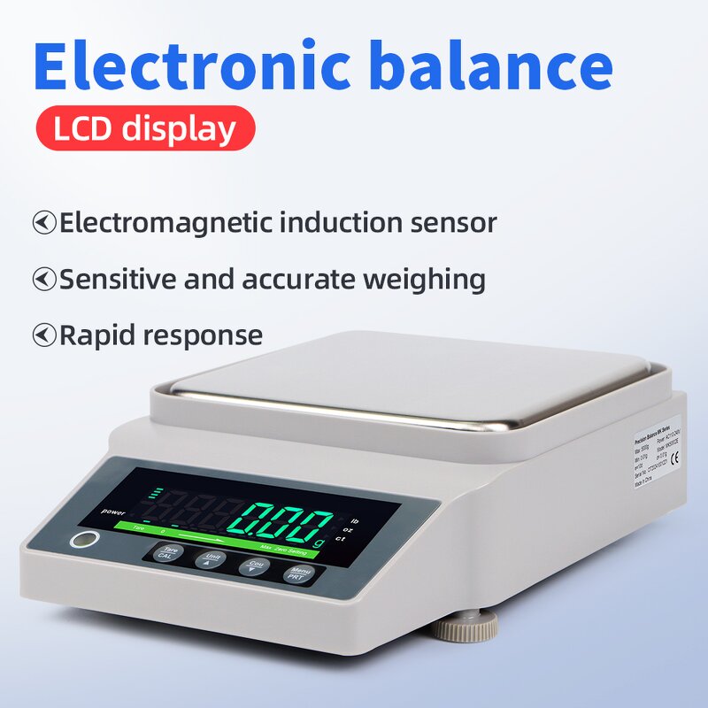 Electronic Balance Scale Manufacturer - Laboratory 5kg*0.01g With LCD Digital Display Industrial Use Weighing Scales Lab