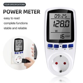 Power Monitor Analyzer Manufacturer - Hot Sale Digital Household Smart Voltage Wattmeter Billing Socket Electronic Power Meter