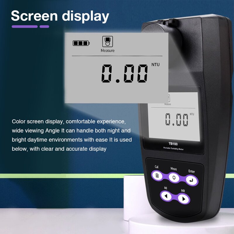 Turbidity Meter Manufacturer - Wholesale High Quality TB100 Digital Portable Range 0-1100 NTU Four Turbidity Units Liquid