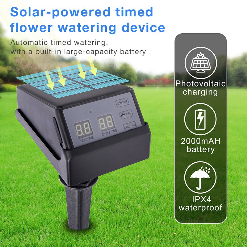 Solar Watering Device Manufacturer - Wholesale Automatic Digital Display Plug-in New Digital Display Household Drip Irrigation System