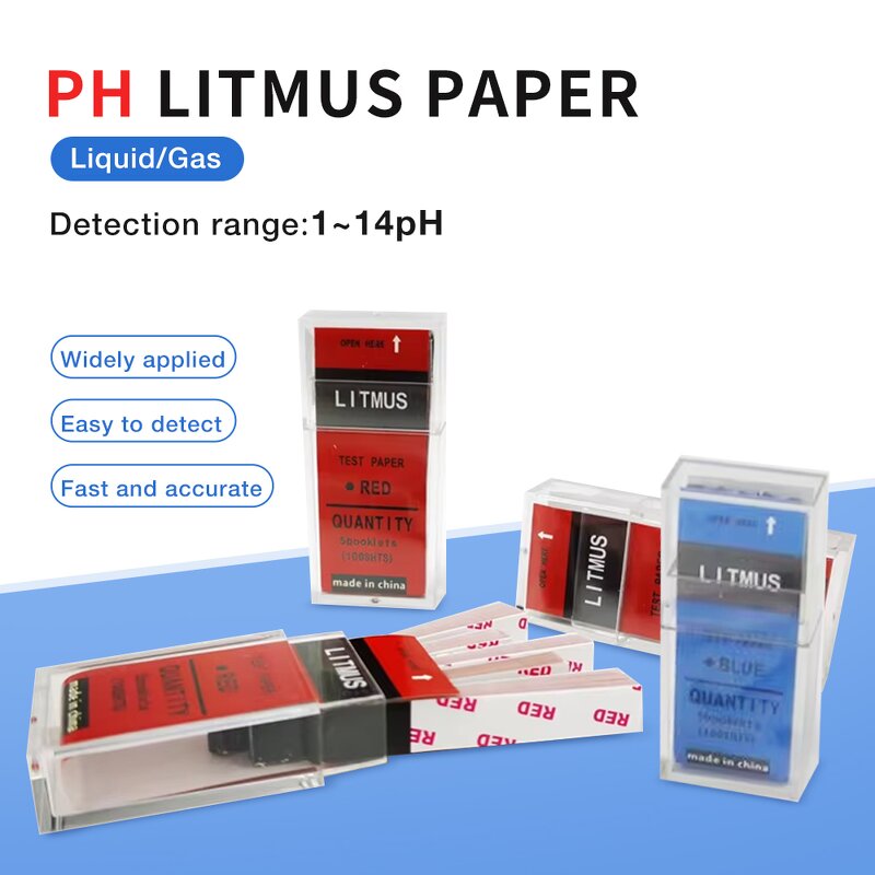 Litmus Paper Manufacturer - Factory Wholesale Blue for Test Paper PH Testing Paper in Red for pH Litmus for Test Strips