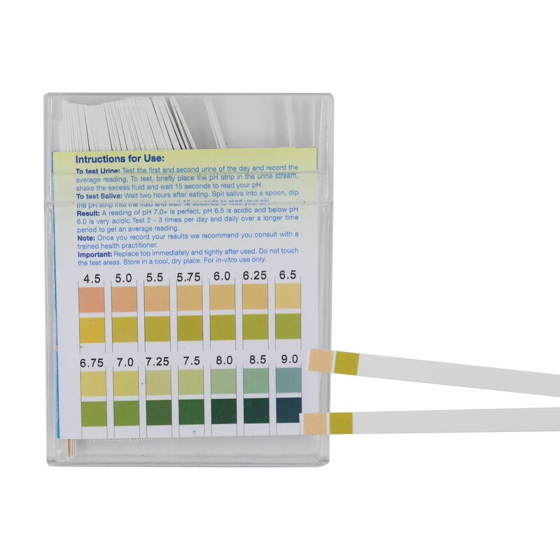 PH Test Strips Manufacturer - 100 Strips 0.25 Precision Aquarium Water Universal Range 4.5-9.0pH Litmus Paper Acidic Alkaline