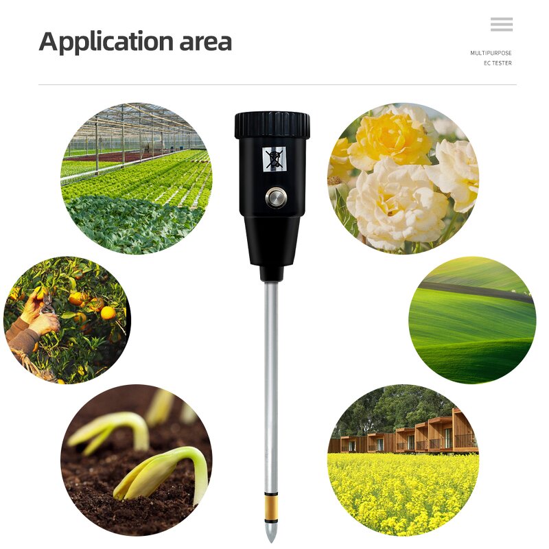 Ph Sensor Manufacturer - ZD-06 Electrode Probe Waterproof Garden Plant Moisture Soil Testing Kit LCD Display Soil Ph Meter