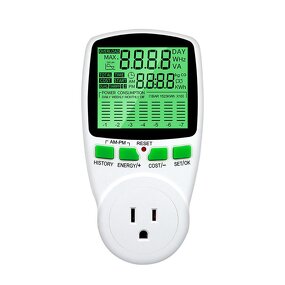 Power Wattmeter Manufacturer - Single-Phase Electricity Energy Consumption Monitor and Amp Kwh Meter Electric Socket Power Monitor