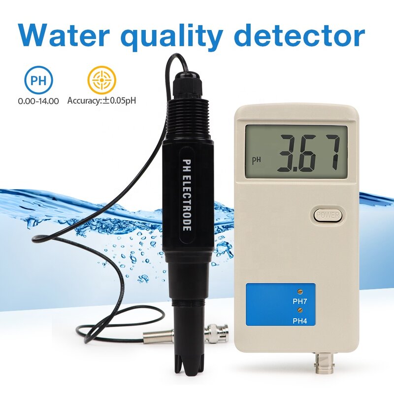 PH Tester Manufacturer - Factory Price Portable LCD 0-14PH Temperature Compensation Water Quality for Laboratory Use Plastic
