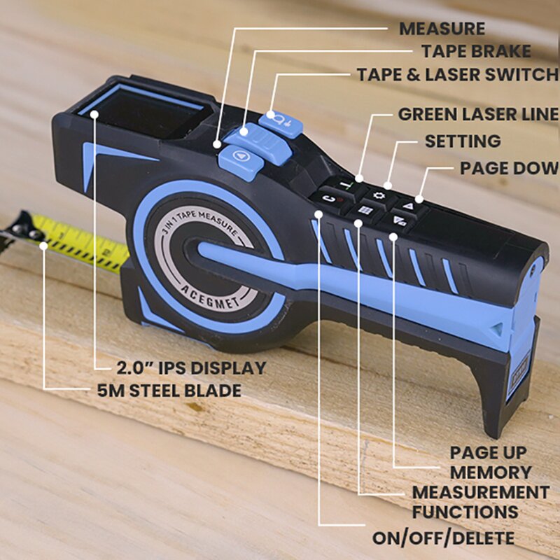 Laser Distance Meter Manufacturer - Hot Sale DTX10 Digital Display 3-in-1 for Measuring Equipment Laser Tape Measures Laser Rangefinders