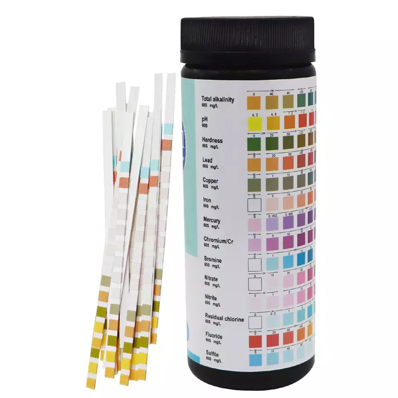 Water Test Paper Manufacturer - 14 in 1 Drinking PH Bromine Nitrate for Aquarium Fish Tank Pool