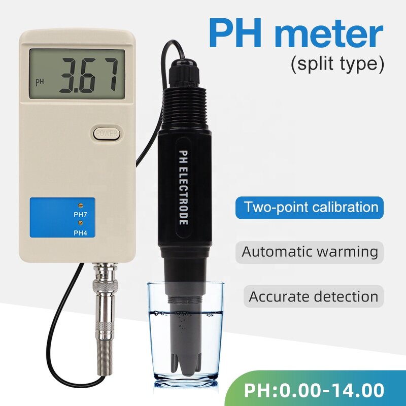 PH Tester Manufacturer - Factory Price Portable LCD 0-14PH Temperature Compensation Water Quality for Laboratory Use Plastic