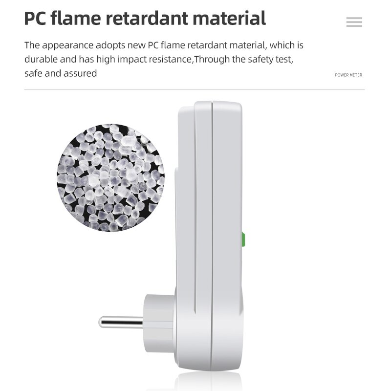 Power Wattmeter Manufacturer - Single-Phase Electricity Energy Consumption Monitor and Amp Kwh Meter Electric Socket Power Monitor