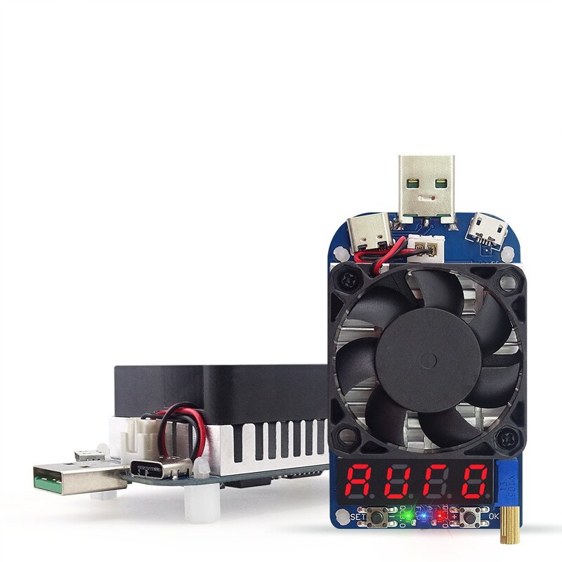 Electronic Load Resistor Manufacturer - HD35 USB/Type-C Interface Discharge Battery Tester 35W QC2.0/3.0 Trigger Adjustable