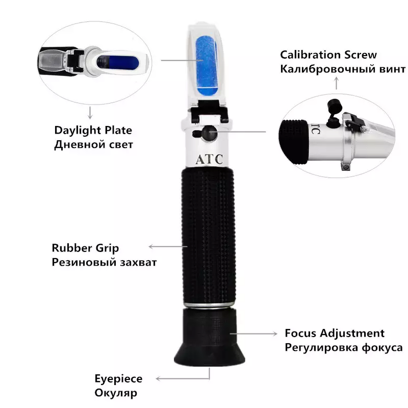 Salt Refractometer Manufacturer - Handheld 0-10% Aquarium Water Salinity with ATC