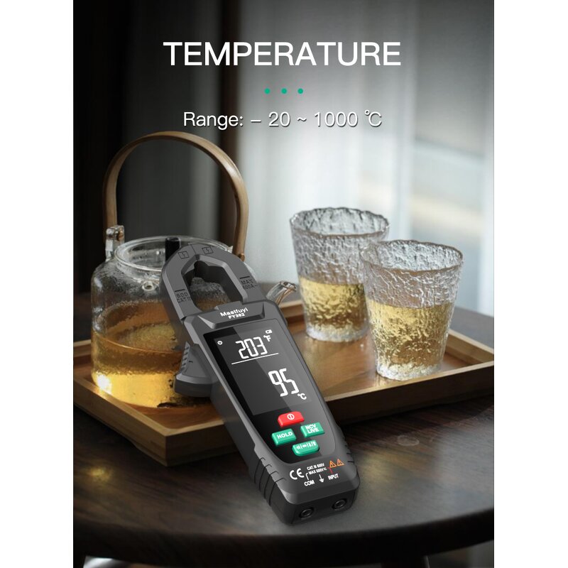 Digital Clamp Meter Manufacturer - FY382 True RMS Capacitance NCV Ohm Hz Tester 9999 Counts DC/AC Current Detector Professional