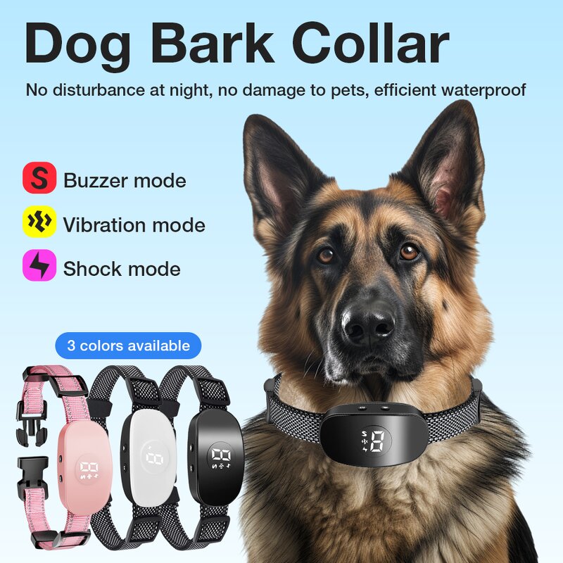 Dog Bark Stop Device Manufacturer - New Intelligent Electric Waterproof and Adjustable Training Collar for Pet Dogs Factory