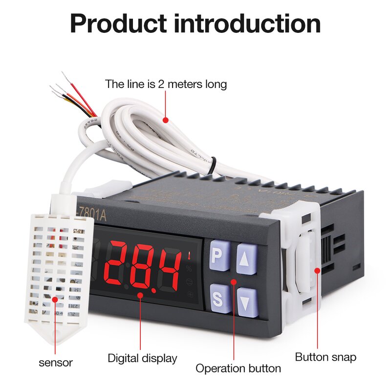 Temperature Controller Manufacturer - New Arrivals ZL-7801A Digital Humidity Intelligent Thermostat Egg Incubators Widely Used