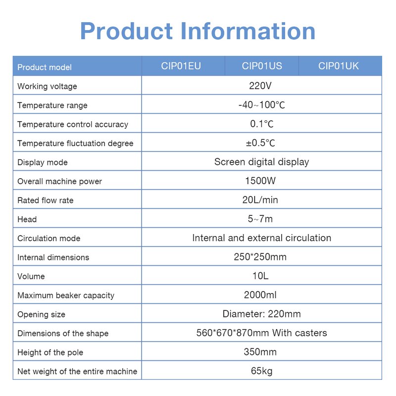 Cooling Pump Manufacturer - 10L Low Temperature Circulation Laboratory with Digital Screen
