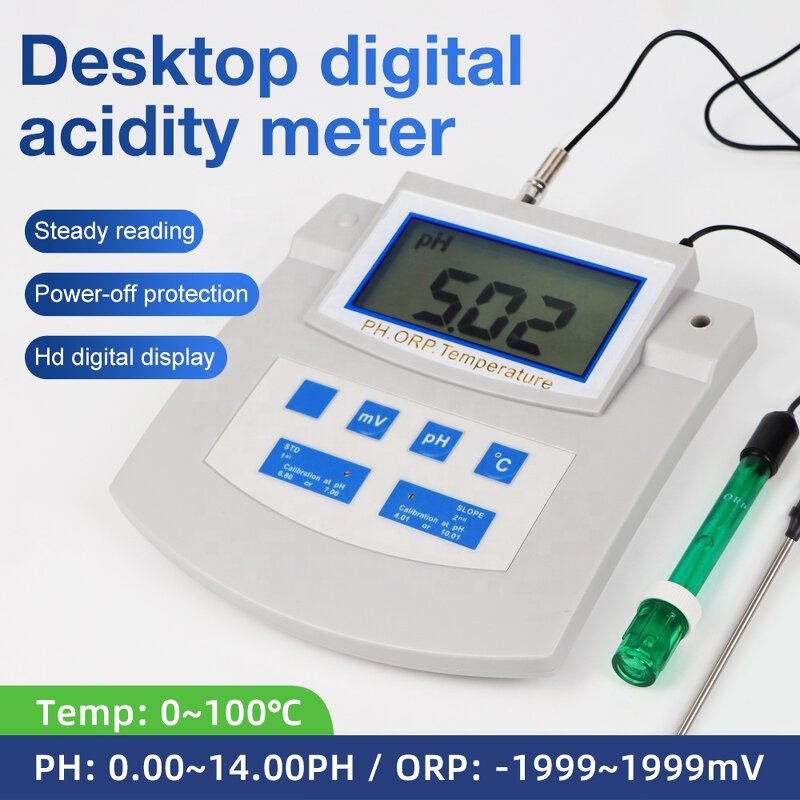 PH Tester Manufacturer - High Quality 0.00-14.00PH 3 in 1 ORP Temperature Water Quality Digital Laboratory