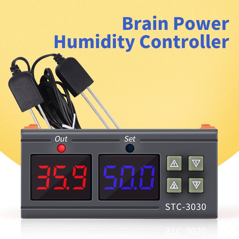 Soil Moisture Controller Manufacturer - New Arrival STC-3030 Sensor Moisture Meter Delay Protection Humidity Alarm for Plant & OEM