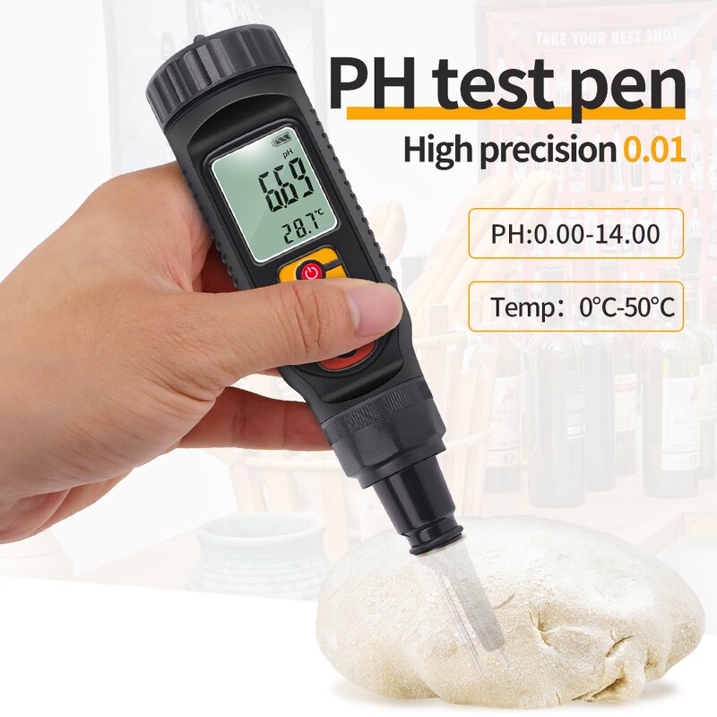 PH Meter Test Pen Manufacturer - Multifunctional Soil Food Dough Meat Fruit Cheese Detection With Puncture Probe Electrode