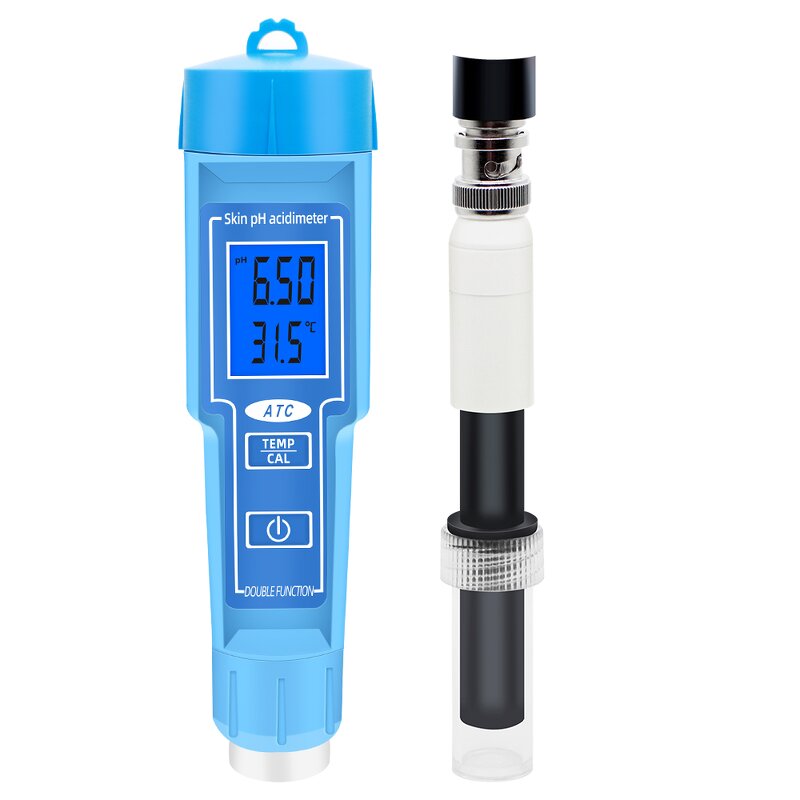 Water Quality Detector Manufacturer - PH-61181 Precision Skin pH Acidimeter Digital 2 in 1 pH Temp for Meat Cosmetic Water