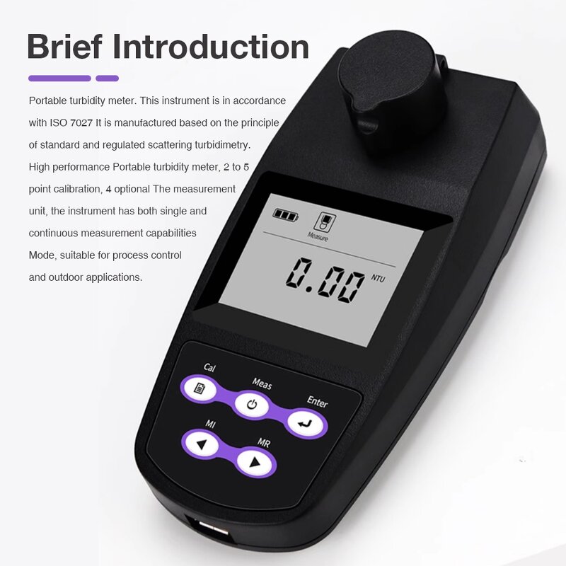 Turbidity Meter Manufacturer - Wholesale High Quality TB100 Digital Portable Range 0-1100 NTU Four Turbidity Units Liquid