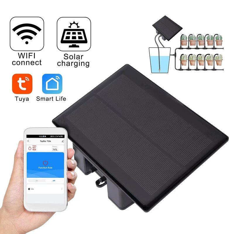 Drip Irrigation Watering Device Manufacturer - Wholesale Intelligent APP Controlled WIFI Solar Automatic Home Gardening Time Switches