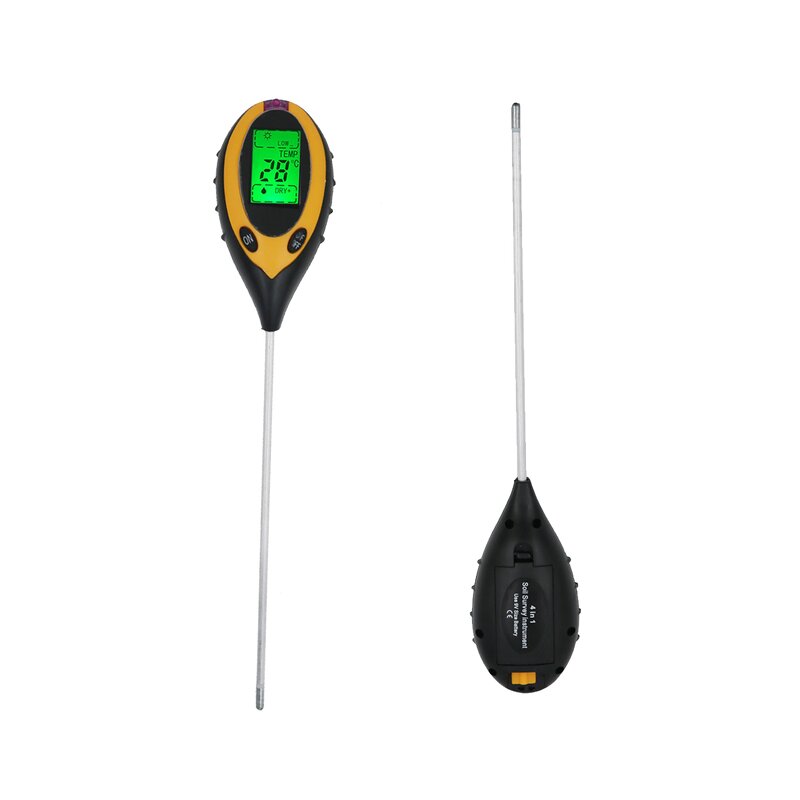 Soil Test Kit Manufacturer - 4 in 1 Digital Plant Moisture Meter with PH/Temperature/Light Soil PH Meter