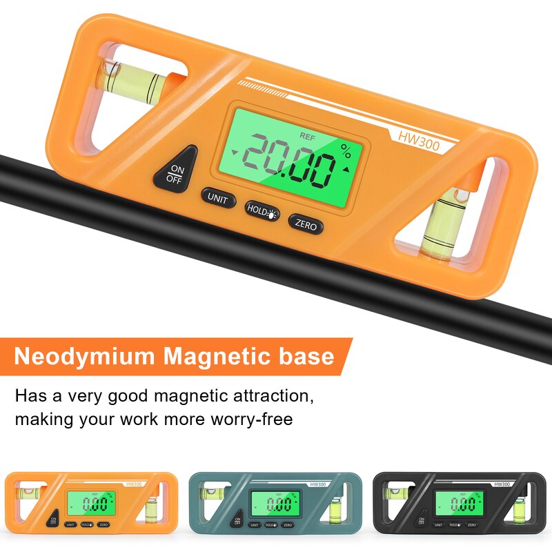 Inclinometer Manufacturer - HW300 Digital Measuring Tool Magnet Protractor Goniometer Level Meter