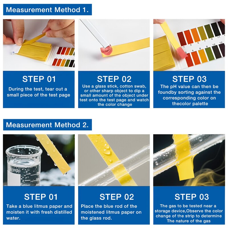 Litmus Paper Manufacturer - Factory Direct Blue for Test Paper PH Testing Paper in Red for pH Litmus for Test Strips