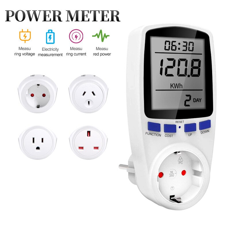Power Monitor Analyzer Manufacturer - Hot Sale Digital Household Smart Voltage Wattmeter Billing Socket Electronic Power Meter