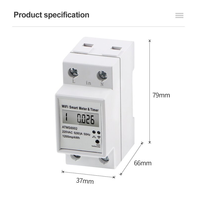 Smart Wifi Power Meter Manufacturer - Hot Selling Single Phase Digital KWH Meter Watt Prepaid Antitheft Electric Energy Meter