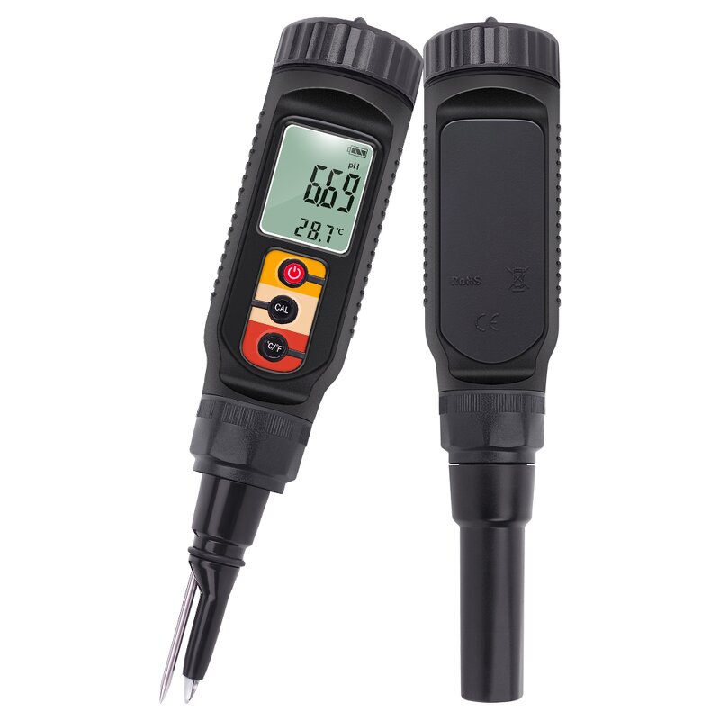 PH Meter Test Pen Manufacturer - Multifunctional Soil Food Dough Meat Fruit Cheese Detection With Puncture Probe Electrode