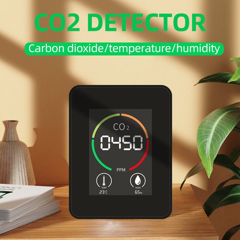 Air Quality Meter Manufacturer - Household Temperature and Humidity Infrared Sensor CO2 Monitor Gas Analyzers Carbon Dioxide Detector