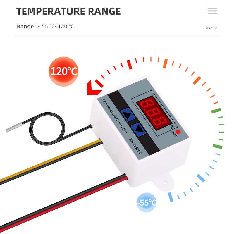 Temperature Controller Manufacturer - XH-W3001 LCD Digital Thermal Regulator Thermostat 220V 10A With NTC Sensor