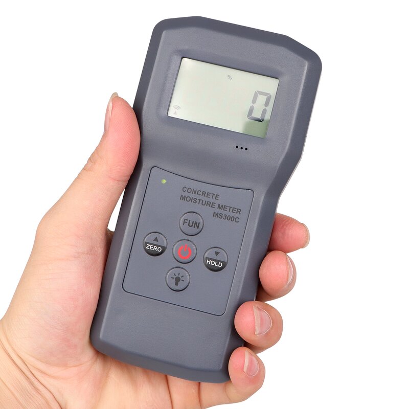 Moisture Meter Manufacturer - High Accuracy Portable MS300C Concrete Hygrometer Humidity Analyzer With Backlight