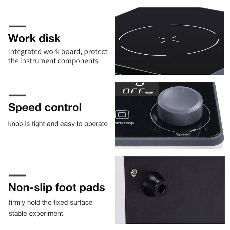 Magnetic Stirrer Manufacturer - 5L for Laboratory Rotary Digital Display 1600rpm with Stir Bar