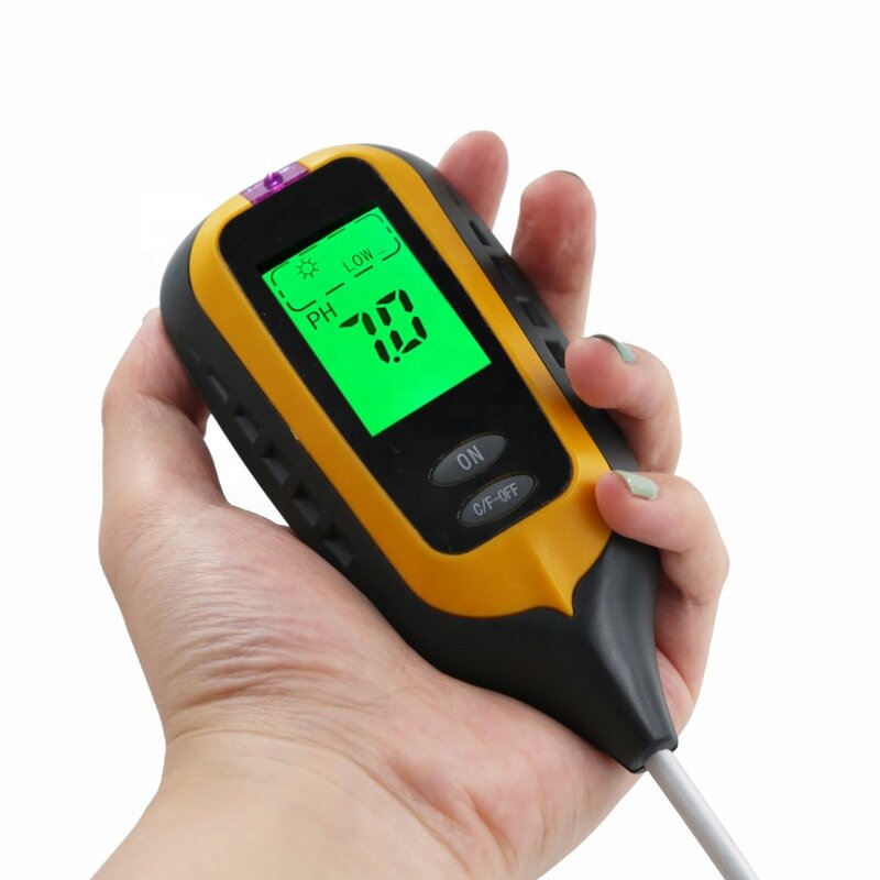 Soil Surveying Instrument Manufacturer - 4 in 1 Sunlight Temperature PH Meter Soil Moisture for Plants and Lawns