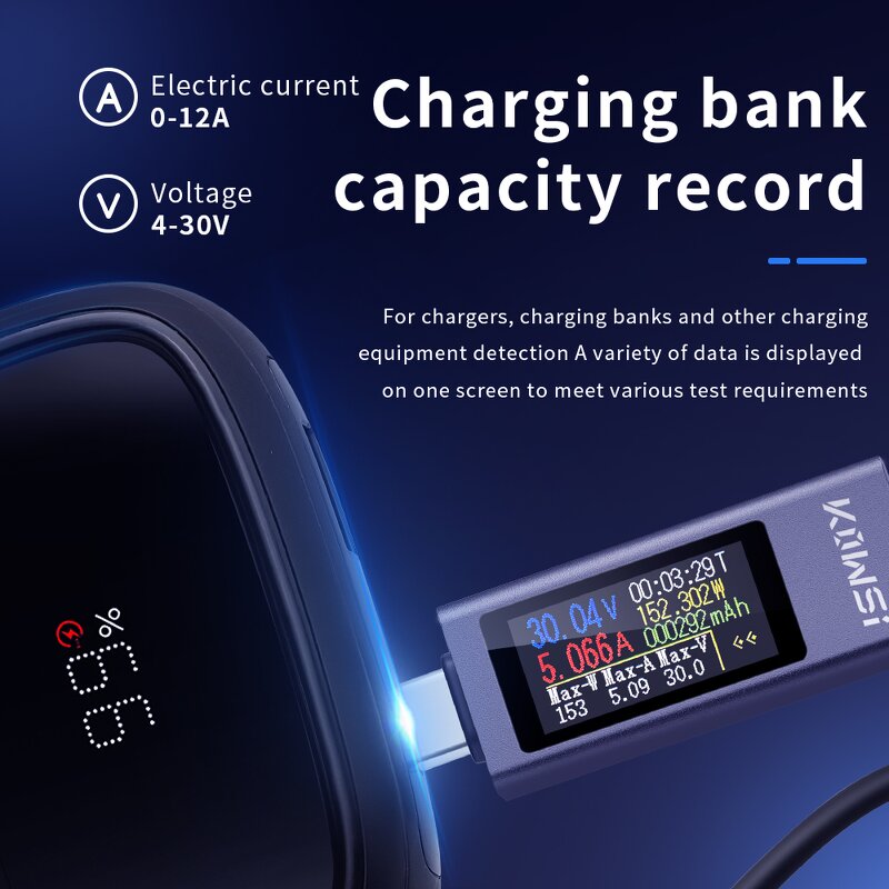 Digital Multimeter Manufacturer - KWS-2302C Power Charger Voltage Current Capacity Automotive Electrical Detector USB Tester