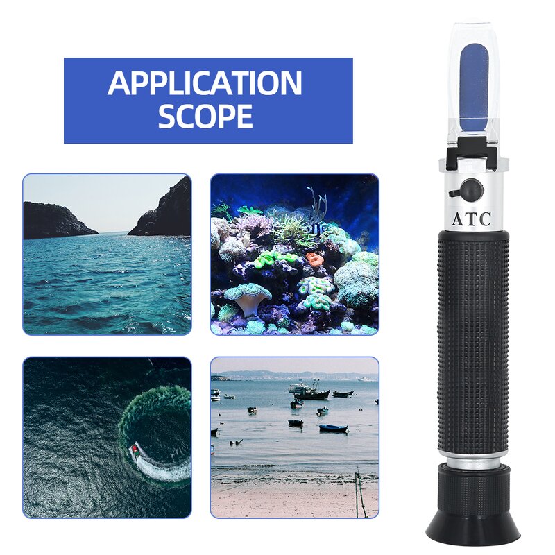 Salinity Refractometer Manufacturer - Handheld Aquarium Seawater Salinometer for Aquarium