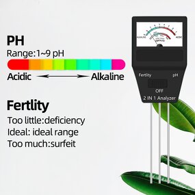 Soil PH Meter Manufacturer - 2 in 1 Professional Moisture Sensor with 3 Probes for Garden