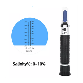 Salt Refractometer Manufacturer - Handheld 0-10% Aquarium Water Salinity with ATC