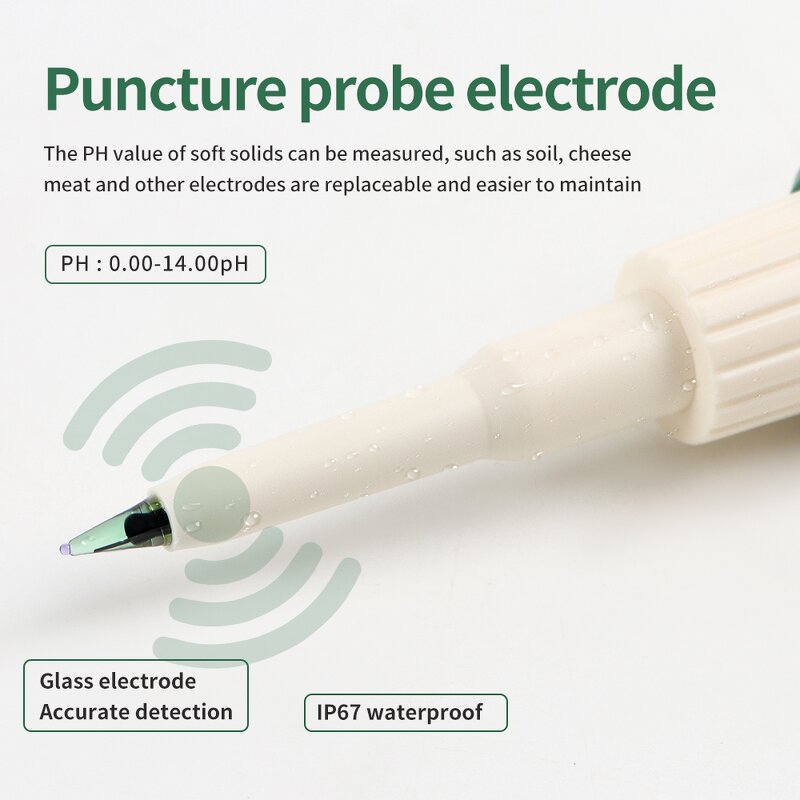 Food PH Meter Manufacturer - YY-1030 Intelligent Portable Stainless Steel Electronic Backlight Display for Cheese Meat Fruit