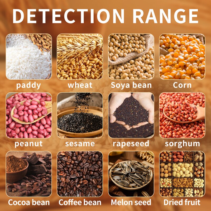 Grain Moisture Meter Manufacturer - High Accuracy Portable Rice Hygrometer Humidity Analyzer for 37 Kinds of Grains