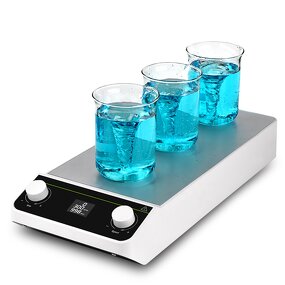 Magnetic Stirrer Manufacturer - Laboratory 3 Station in 1 Plate 1500RPM LCD Display Cosmetic Perfume Mixer