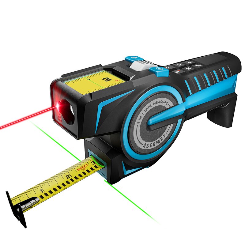 Digital Tape Measure Manufacturer - New Design DTX10 3 in 1 Laser Distance Meter Measuring Laser Rangefinders