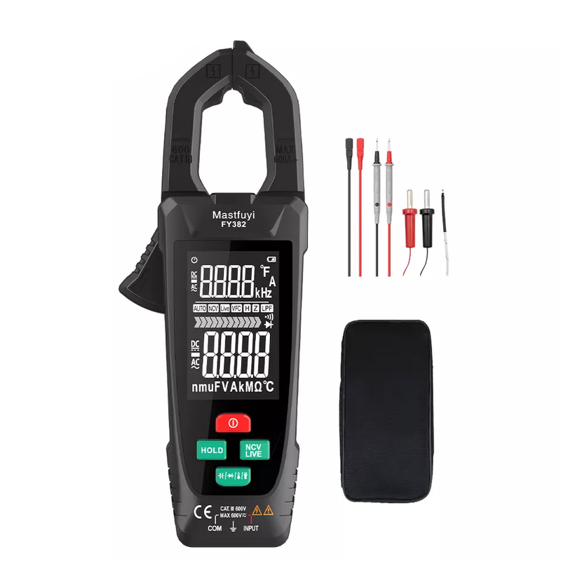 Digital Clamp Meter Manufacturer - FY382 True RMS Capacitance NCV Ohm Hz Tester 9999 Counts DC/AC Current Detector Professional