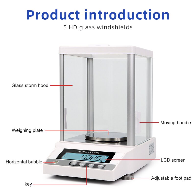 Electronic Balance Manufacturer - for Laboratory Industrial 310g*0.001g Weighing Scales Balanza Precision Digital Chemical Industry