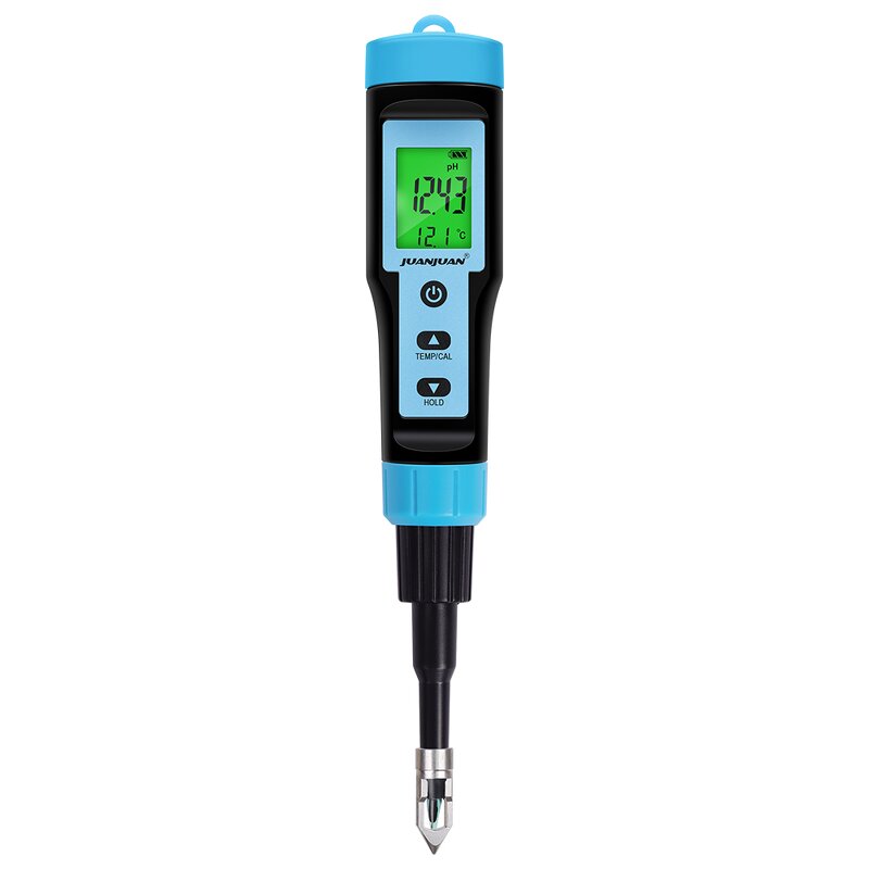 Food PH Test Pen Manufacturer - New Intelligent Backlight Display for Cheese Meat Fruit Dough Soil Detector With Stainless Steel Probe