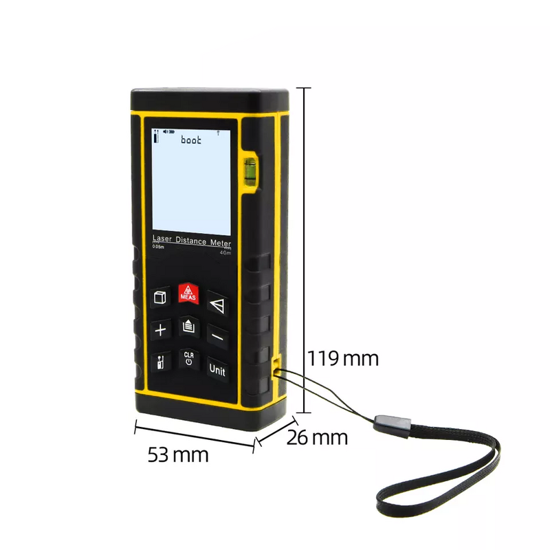Laser Distance Meter Manufacturer - High Precision 40M J2 Industrial Rangefinder Tape Laser Range Finder and Build Measure Device Ruler