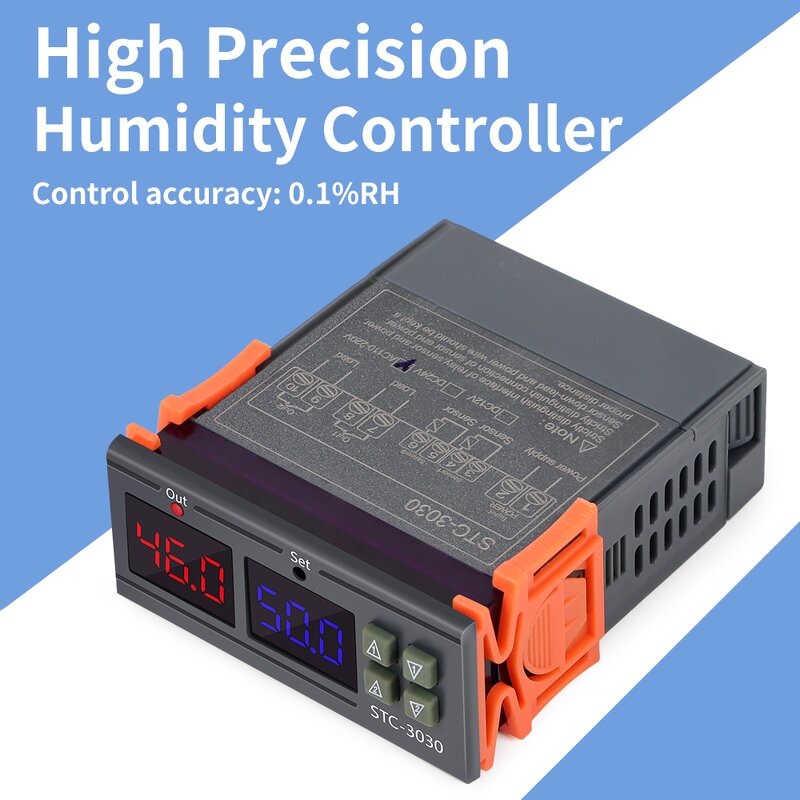 Soil Moisture Controller Manufacturer - New Arrival STC-3030 Sensor Moisture Meter Delay Protection Humidity Alarm for Plant & OEM